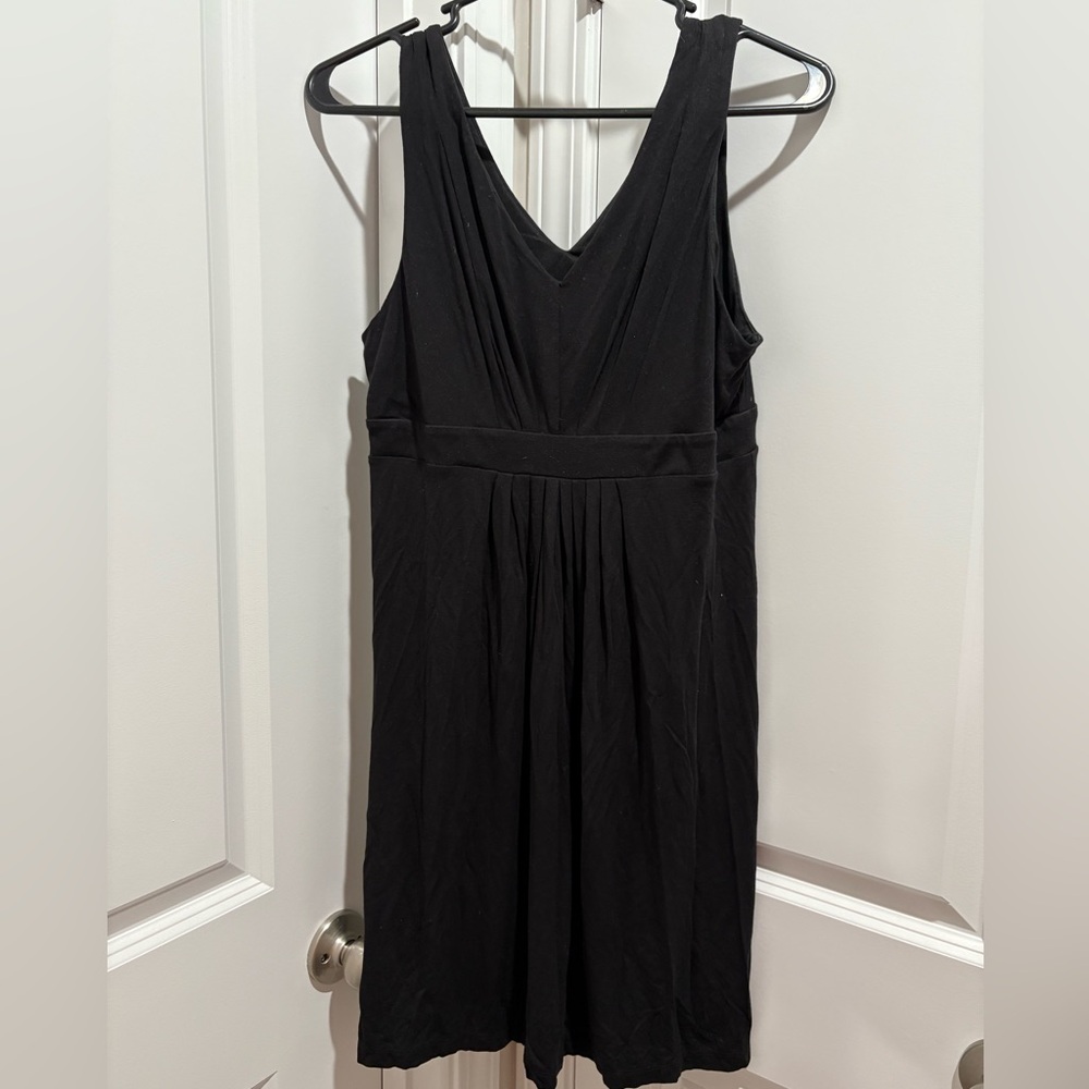 LOFT Black V-Neck Dress